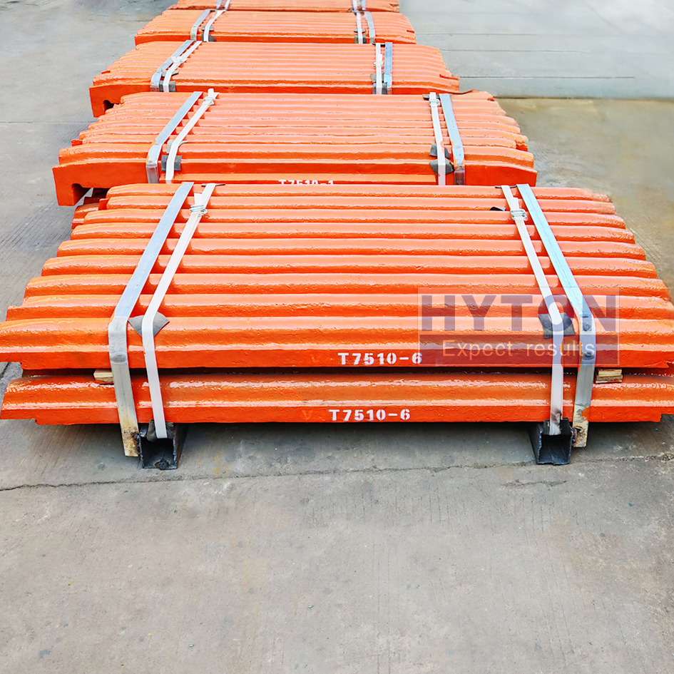 High Quality Part Jaw Plate CT3042 -T7510-6 & T7510-1 Apply to Trio CT3042 Mobile Jaw Crusher 