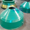Mn18 Wear Parts Bowl Liners and Mantle Fit for Metso HP4 Cone Crusher 