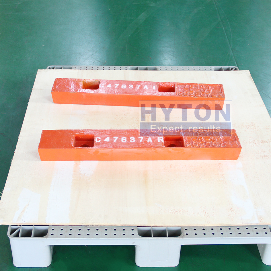 Spare Part Movable Jaw Cradle HT-C4763-7A-L HT-C4763-7A-R Apply to Trio CT4763 Jaw Crusher 