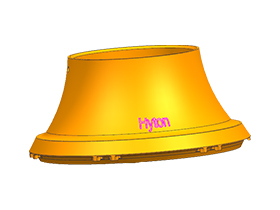 Hyton Manganese Casting Mantle Liner for Sandvik CH440 Cone Crusher spare Parts 