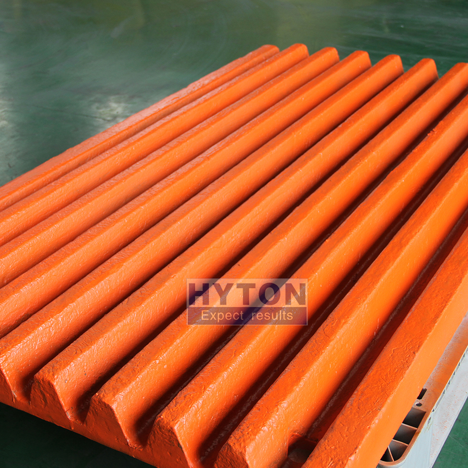 Wear Liner Mn18Cr2 Movable Jaw Plate HT-814320037400 for Metso C100 Jaw Crusher 