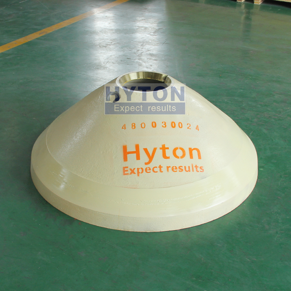 High Quality Part Mn18Cr2 Mantle HT-4800-300-24 Apply to Terex MVP380 Cone Crusher