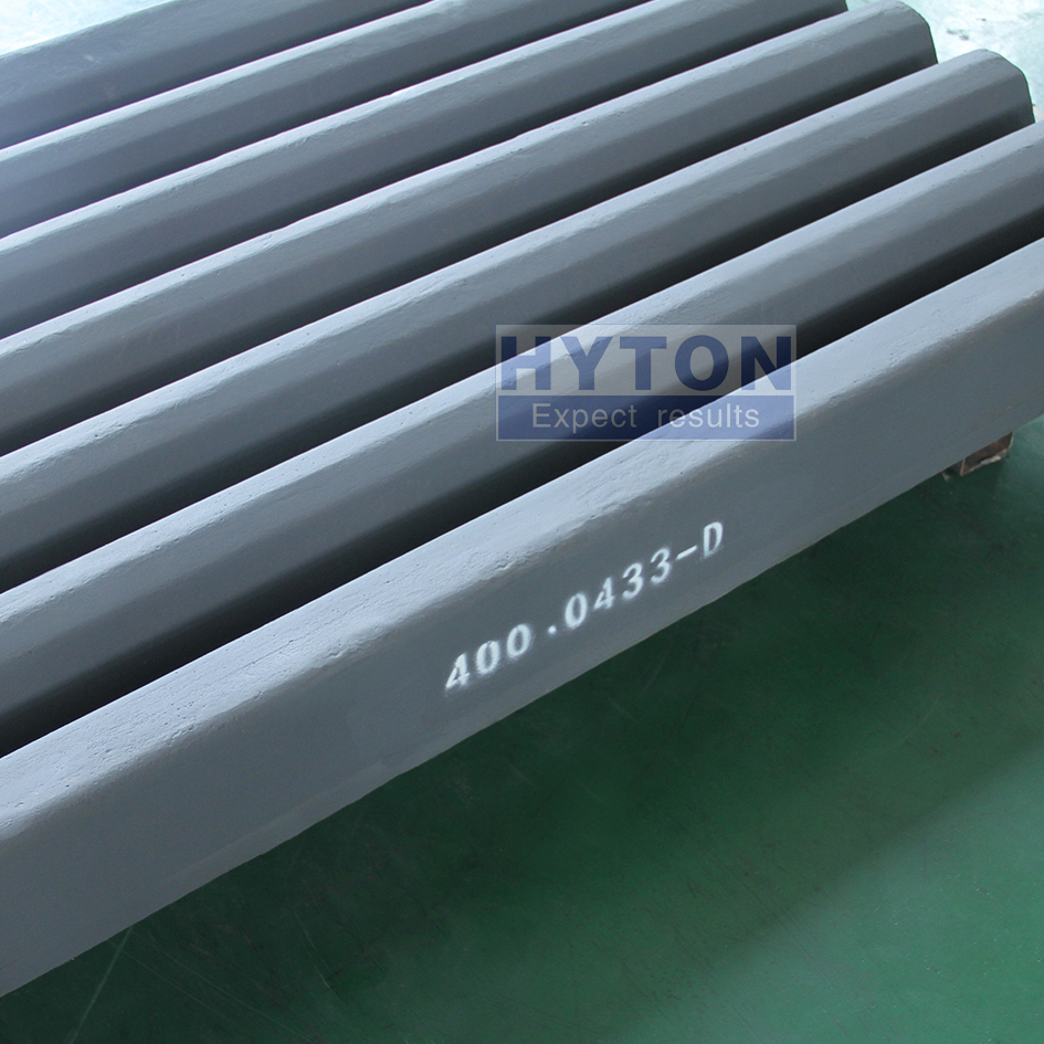 High Manganese Steel Part Coarse Corrugated Jaw Plate HT-400.0433-002 Fit for Sandvik JM1108 Jaw Crusher
