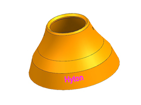 Hyton Manganese Casting Mantle Liner for Sandvik CH430 Cone Crusher Replacement Parts 
