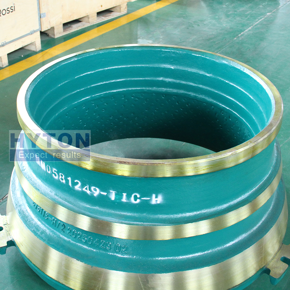 Fit for Metso GP220 Cone Crusher Machine Part Mn18 Concave with Titanium Carbide Insert HT-MM0581249