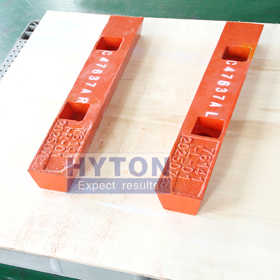 Spare Part Movable Jaw Cradle HT-C4763-7A-L HT-C4763-7A-R Apply to Trio CT4763 Jaw Crusher 