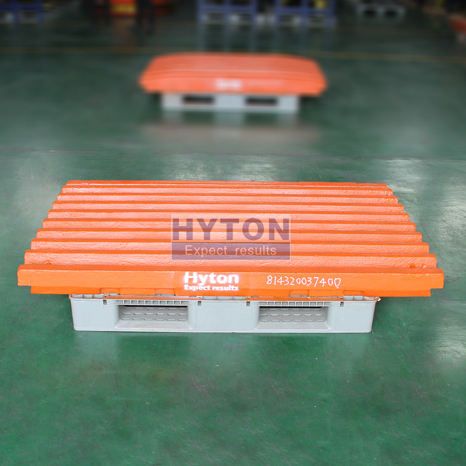 Wear Liner Mn18Cr2 Movable Jaw Plate HT-814320037400 for Metso C100 Jaw Crusher 