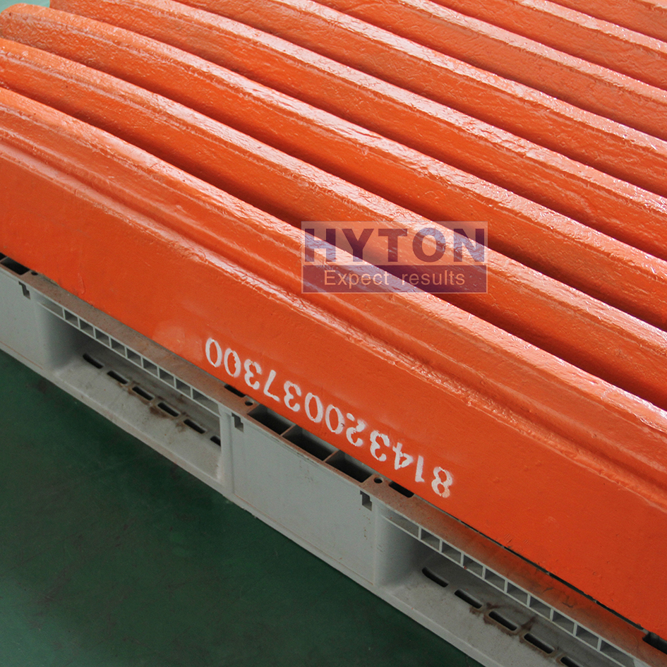 For Metso C100 Jaw Crusher Wear Part Mn18Cr2 Fixed Jaw Plate HT-814320037300