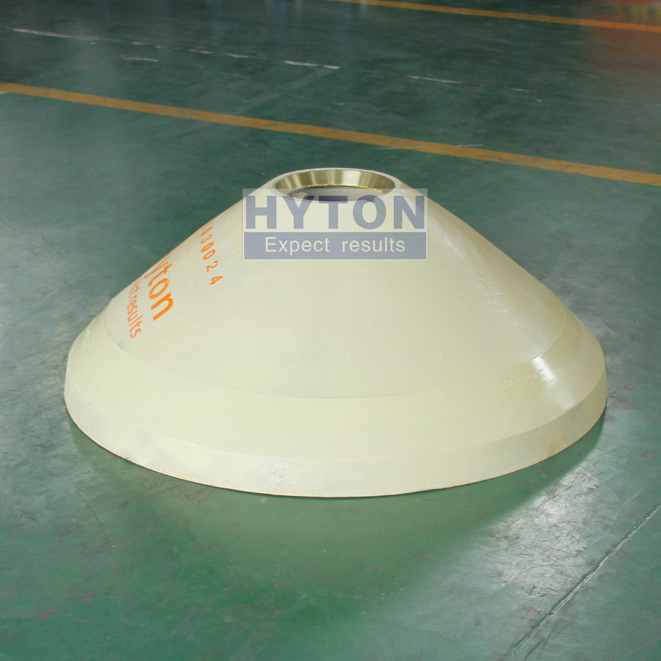 High Quality Part Mn18Cr2 Mantle HT-4800-300-24 Apply to Terex MVP380 Cone Crusher