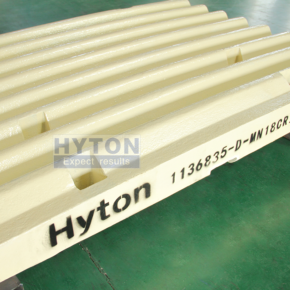 High Manganese Steel Fixed Jaw Plate HT-1136835 for Telsmith 3042 Jaw Crusher
