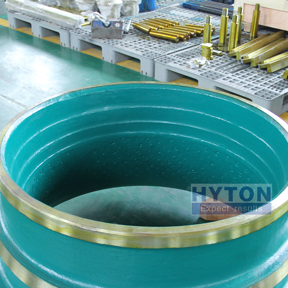 Fit for Metso GP220 Cone Crusher Machine Part Mn18 Concave with Titanium Carbide Insert HT-MM0581249